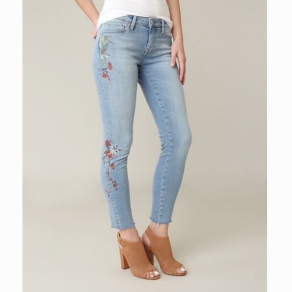 Mavi Denim - MAVI Jeans Adriana Ankle Embroidery  Skinny Sz 27